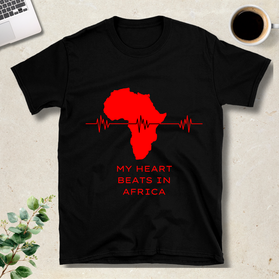 My Heart Beats in Africa T-Shirt
